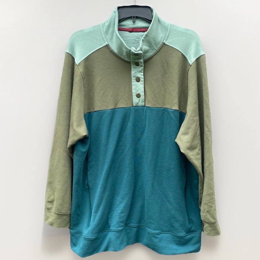 WoolX Women’s 1X Merino Wool 1/4 Snap Winter Pullover Jacket Shacket